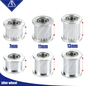 Детали для 3D-принтеров Mellow, 1 шт., шкив ГРМ GT2, 20 зубьев, отверстие колеса 5 мм, алюминиевые зубья передачи для ремня ГРМ GT2 6 мм