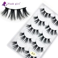 flash girl z08 5 pairs 100 handmade mink hair eyelashes wholesale faux mink eyelashes dramatic volume mink natural long lashes