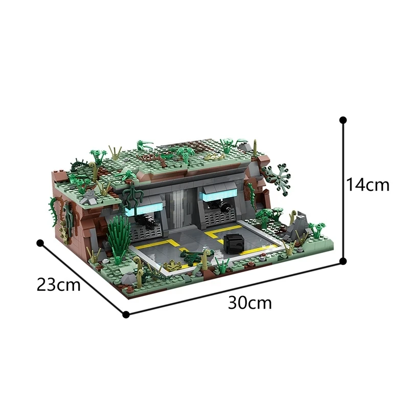 

Buildmoc Star Movie MOC-54447 SW Base Outpost on Kashyyyk-Planet Building Blocks Construction Toys For Children Gift Rebrickable