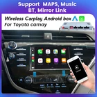 Беспроводная навигация Carplay, поддержка mirrorlin-K, для Toyota Camry 8, XV, 70, 2017, 2018, 2019, 2020, Android, Автомобильное видео, мультимедиа, USB