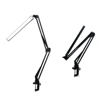 LED Folding Metal Desk Lamp Clip Light Clamp Long Arm Dimming Table Lamp Colors For Living Room Reading And Computers