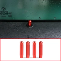 4pcs red chrome silver alloy car door lock pin trim for bmw e90 e60 3 5 series 2005 2013 accessories
