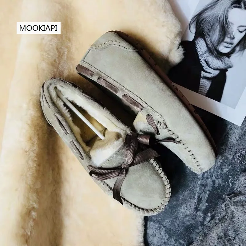 Chinese brand high quality women's shoes 100% leather loafers women free delivery 6 colors | Обувь