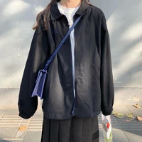 2021 embroidered baseball uniform female student loose ins korean version versatile spring and autumn retro hong kong style coat