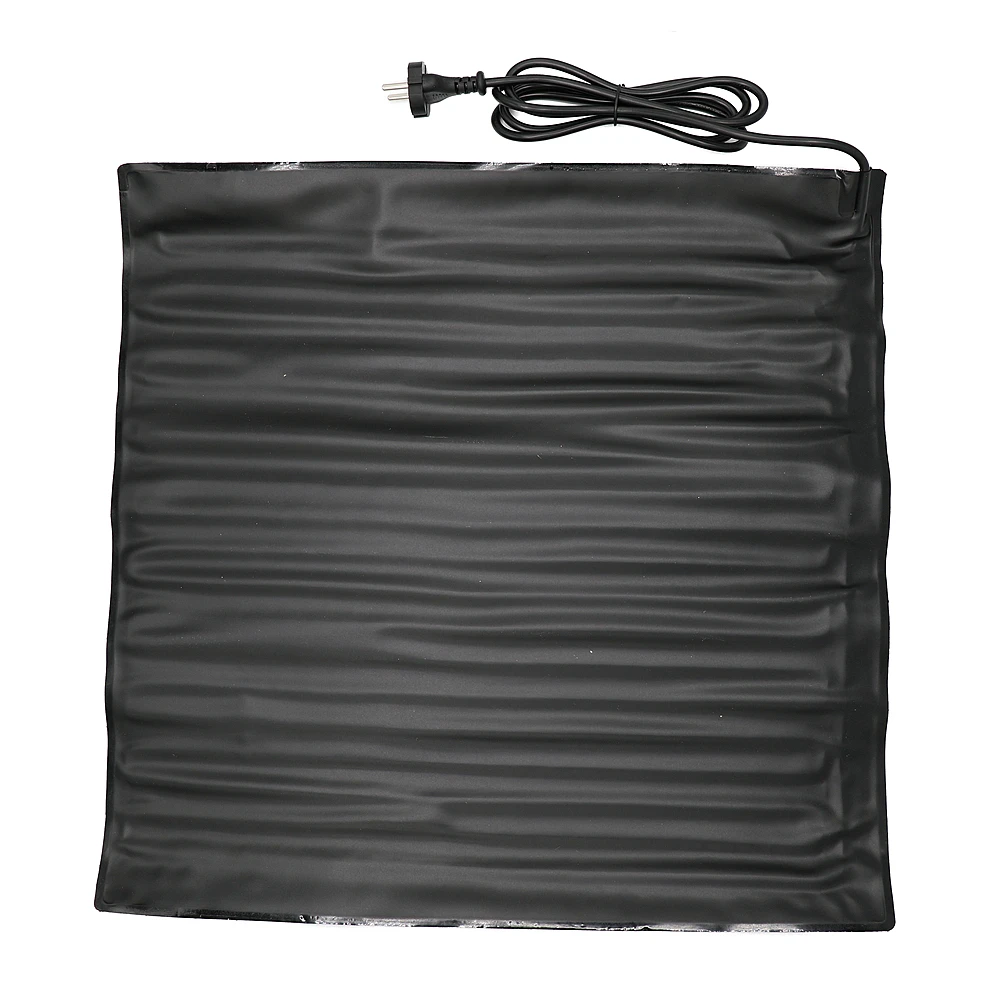 Estera de calor para pl&aacute;ntulas, 52x52cm, 45W, germinaci&oacute;n de semillas de plantas, almohadilla de calentamiento hidrop&oacute;nico c&aacute;lido, suministros de jard&iacute;n de 110V/220V-5