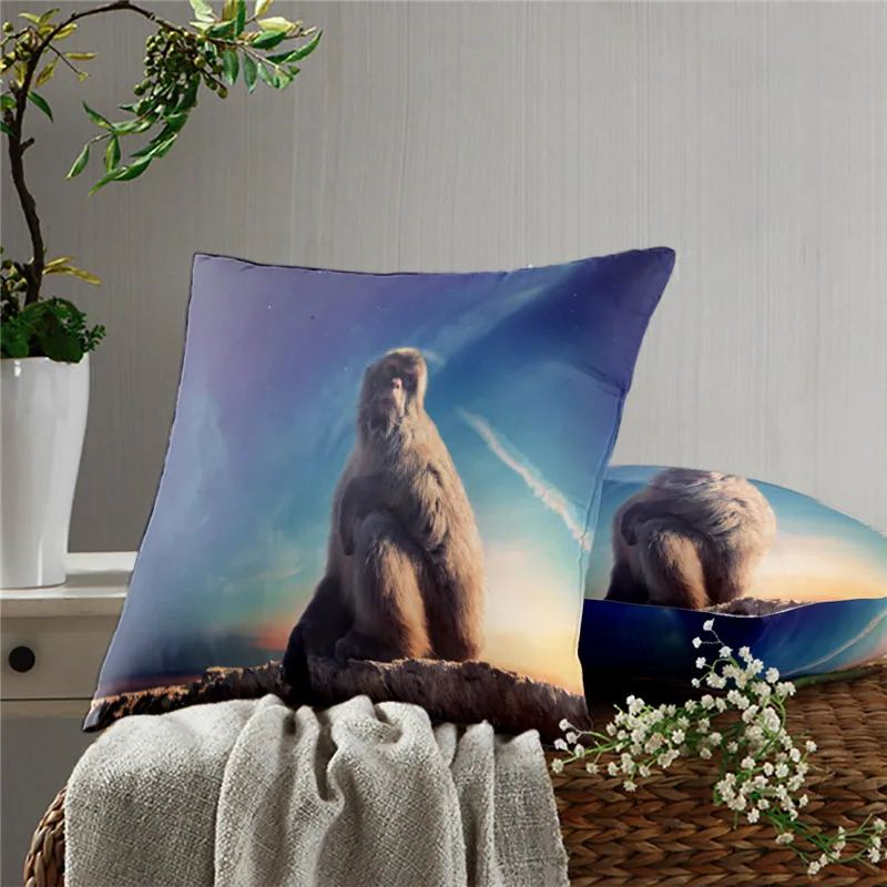 

Monkey Pillow Case Decoration Sofa Cushion Pillow Case Bed Pillow Case Home Decoration Car Pillow Case