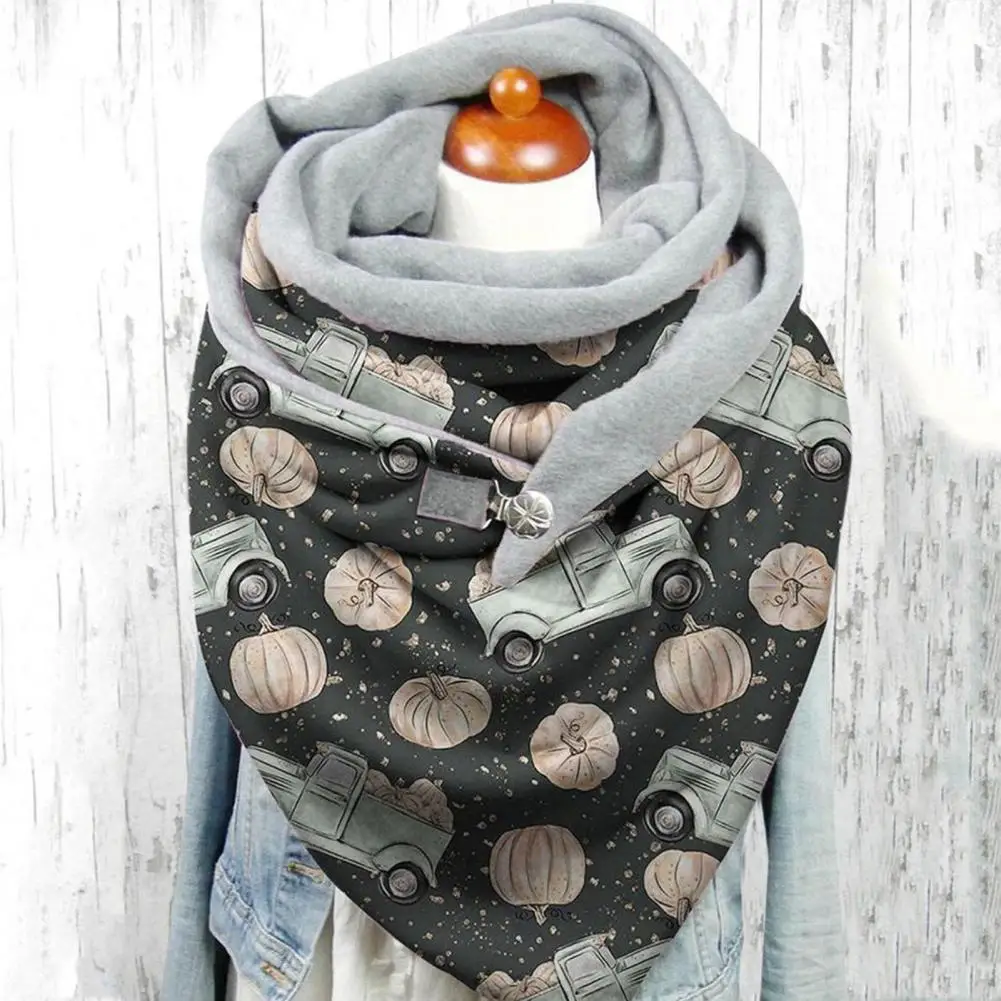 

Winter Shawls Stylish Washable Thick Unisex Scarf Print Festive Unisex Scarf