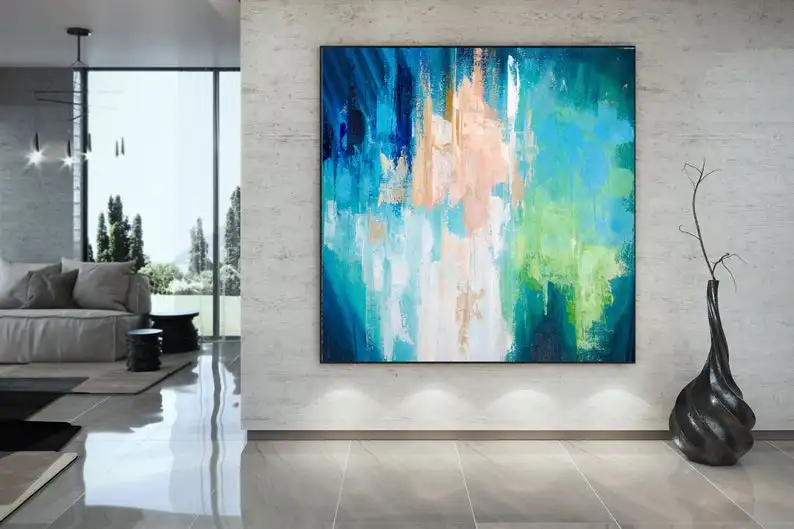 

Large Abstract Art On Canvas Artwork Original Texture Wall Art Extra Large Wall Art Office Wall Art Custom Art Canvas Art