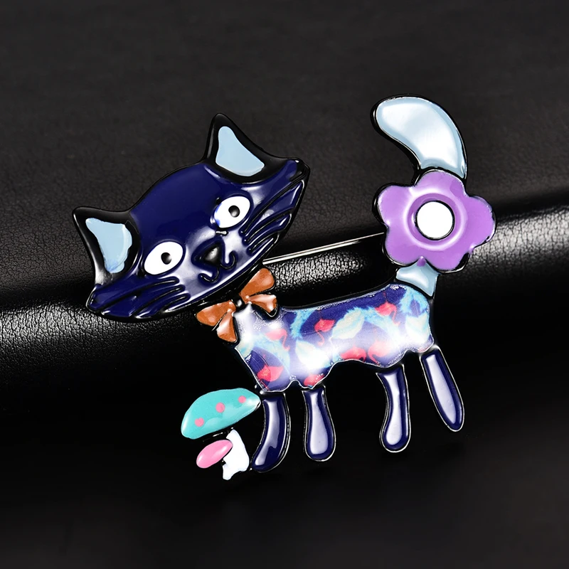 2019 лучшая Винтажная брошь в виде кота для женщин и детей ювелирные изделия