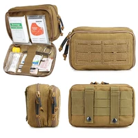 tactical molle edc pouch utility tool waist pack first aid kit bag double layer outdoor emergency pouch hunting survival