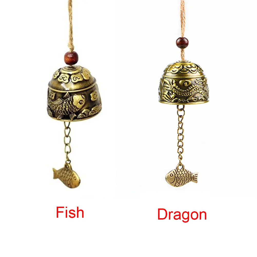 Подвесное украшение античная бронза ветряные колокольчики домашняя винтажная
