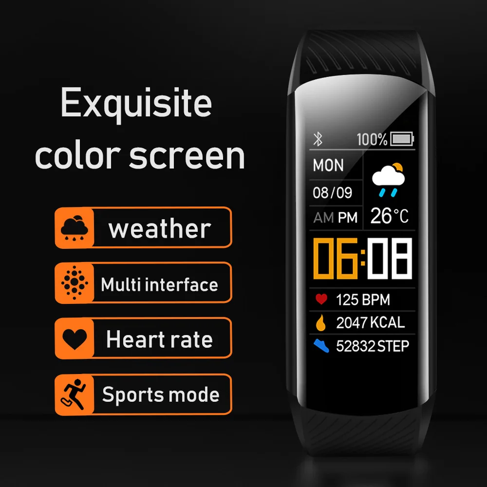 

CS5 Smart Watches for Women Men Sport Watch Calories Heart Rate Blood Pressure Blood Oxygen Monitoring for Android Ios