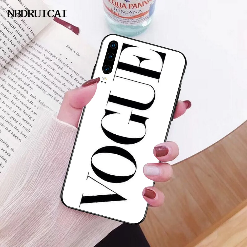 NBDRUICAI модный US VOGUE Queen Princess Girl DIY Роскошный чехол для телефона Huawei P30 P20 P10 P9 P8 Mate 20 10 Pro