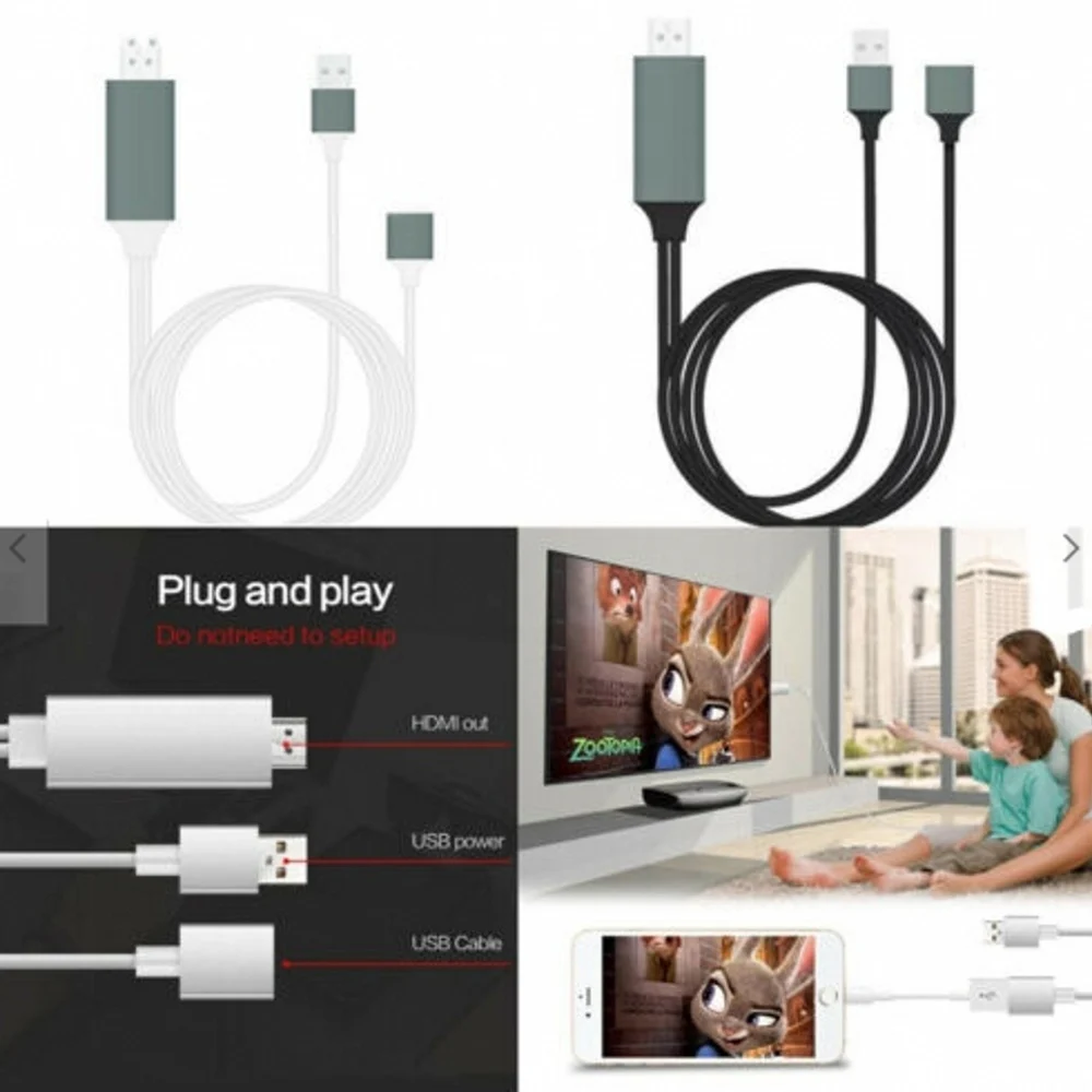 HDMI кабель для Lightning Micro USB в адаптер конвертер AV HD TV IOS iPhone iPad MHL Android Phon|Кабели HDMI| |