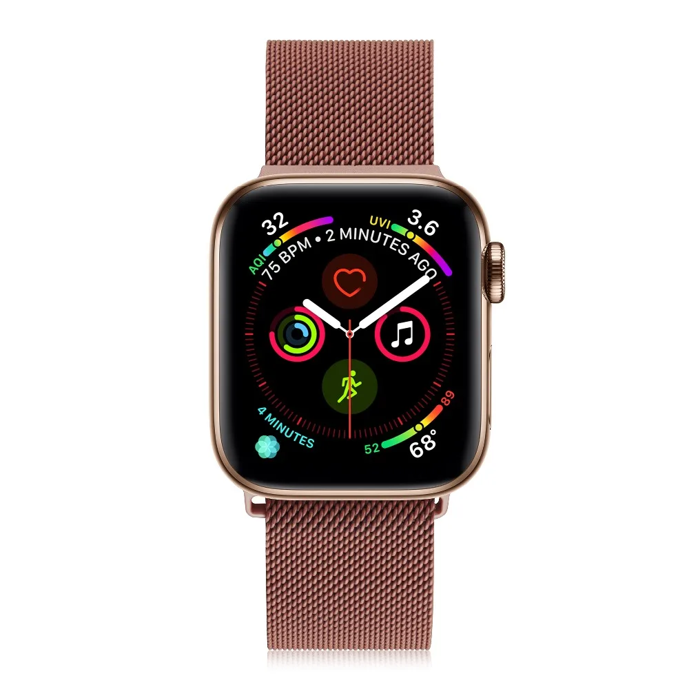 Ремешок для наручных часов Apple Watch 4 в 1/2/3 ремешок для часов, Миланская петля, нержавеющая сталь, 42 мм, 38 мм, версия браслет ремешок для наручных часов iwatch серии 40 мм 44 чехол бесплатно