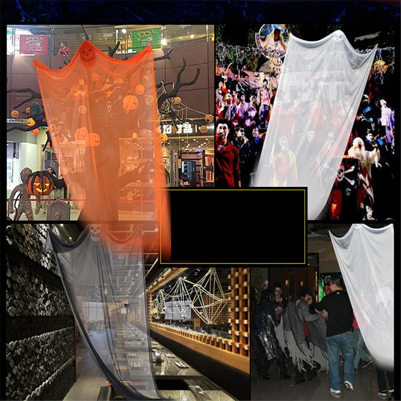 

New Halloween Hanging Ghost Decoration Haunted House Horror Props Bar Hanging Skeleton Skull For Party Accessories