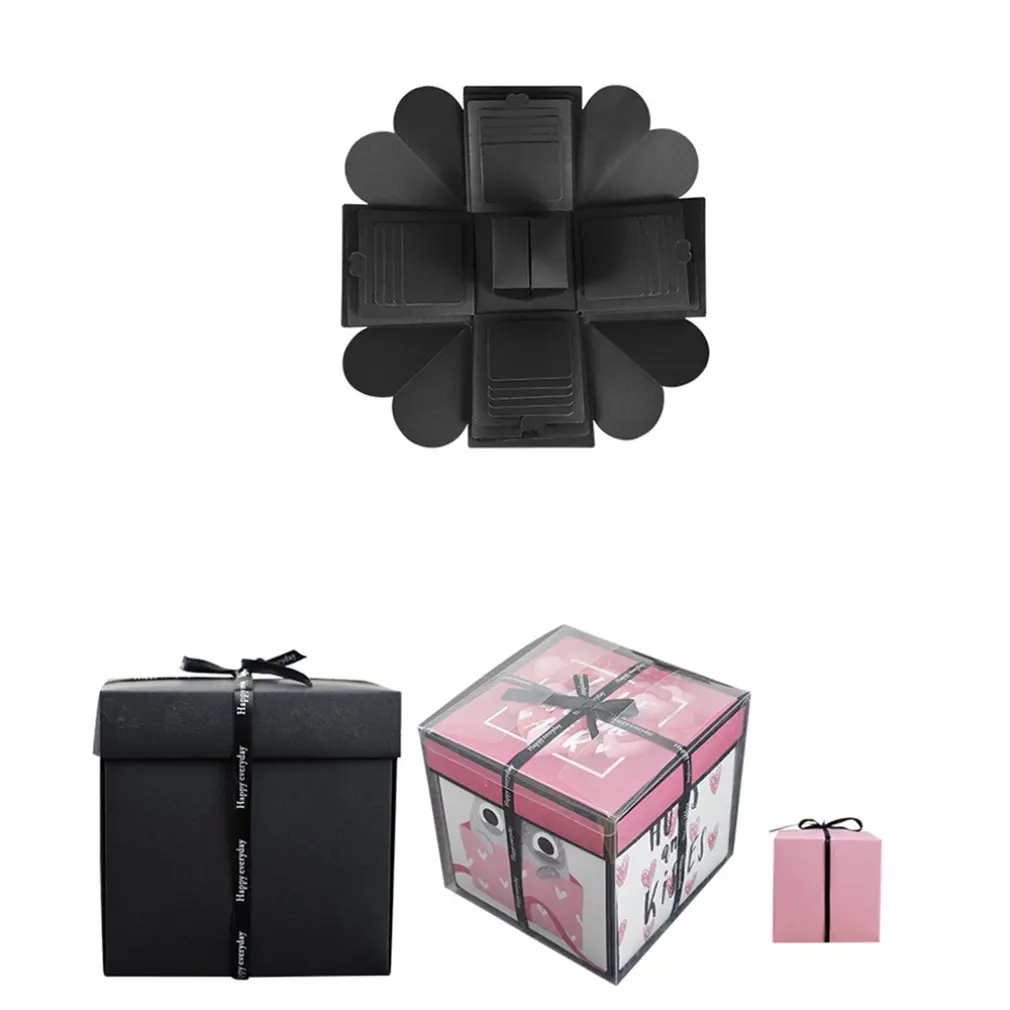 Шестигранная Взрывная Подарочная коробка фотоальбом любовь память многослойный