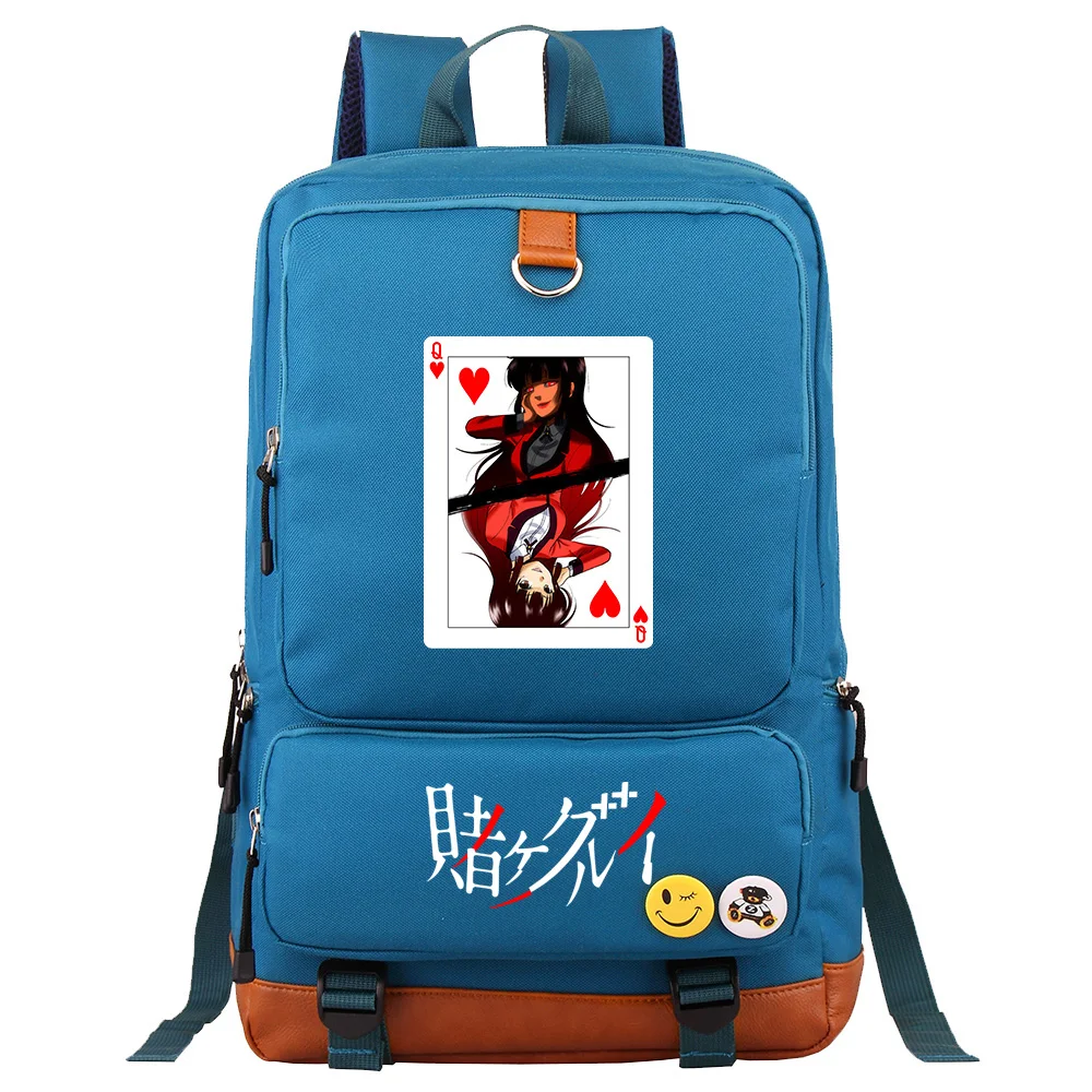 

New Anime Kakegurui Prints Boys Girls Kids School Book Bags Women Bagpack Teenagers Canvas Men Laptop Travel Backpack