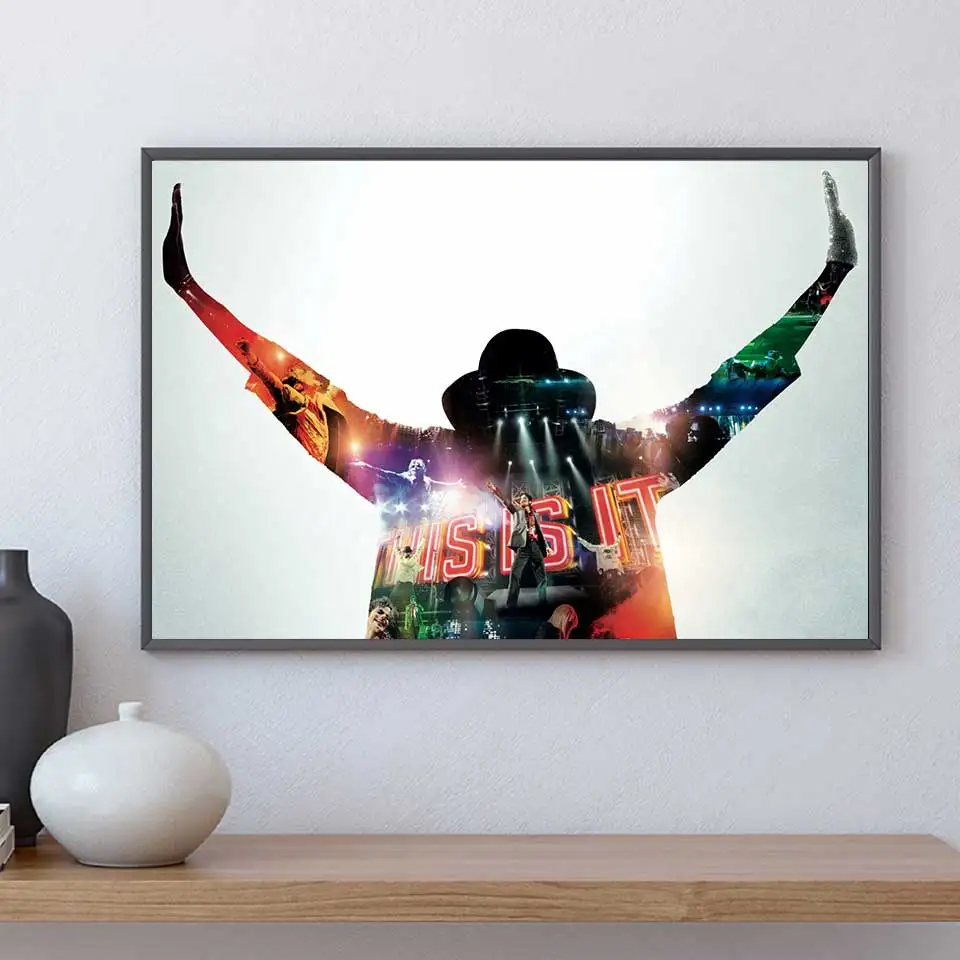 

Michael Jackson posters Prints Black and white Wall Painting high Quality Decor Poster Wall Painting Home Decoration