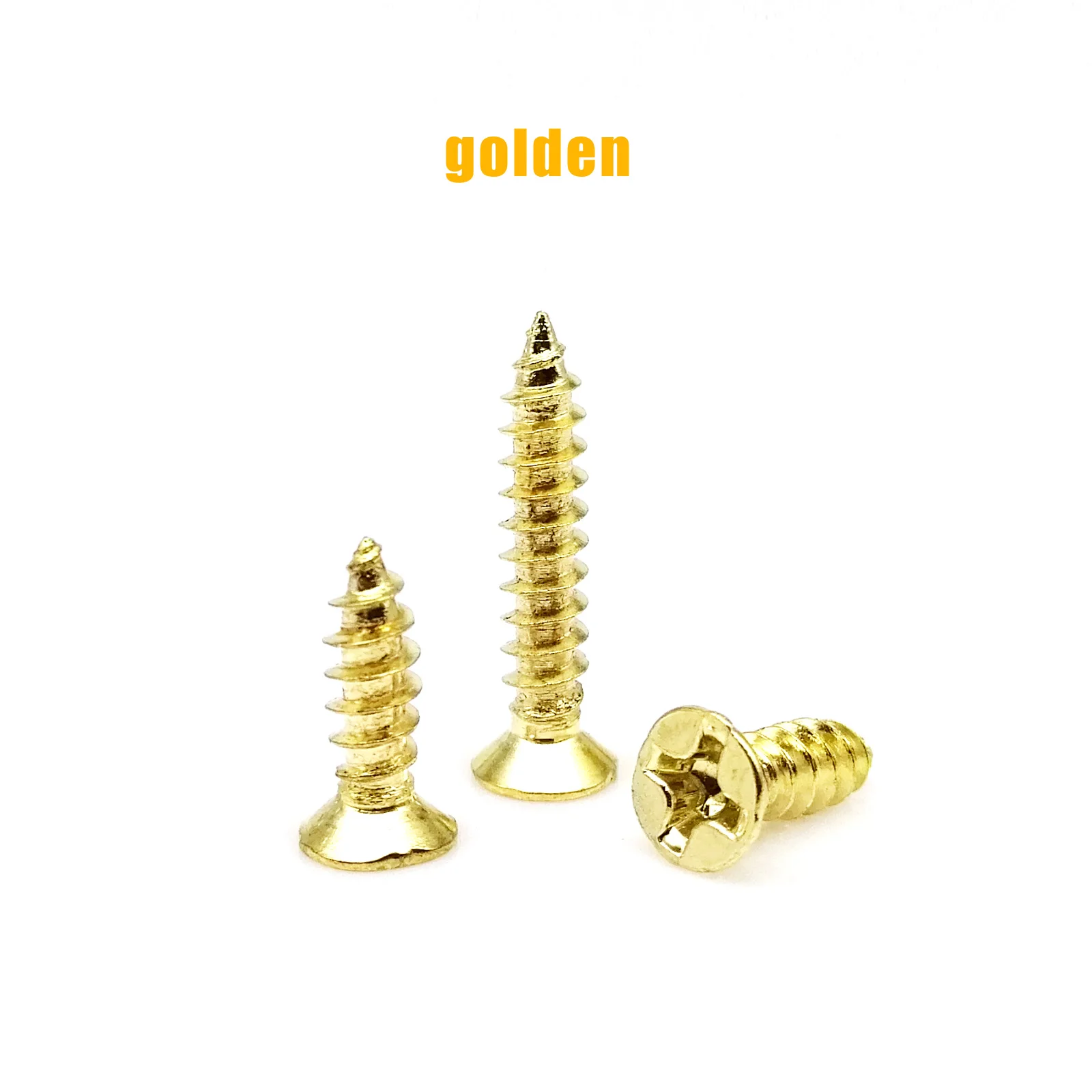 Мини винт Самонарезающий из латуни бронзы черной стали с потайной головкой 200X M2