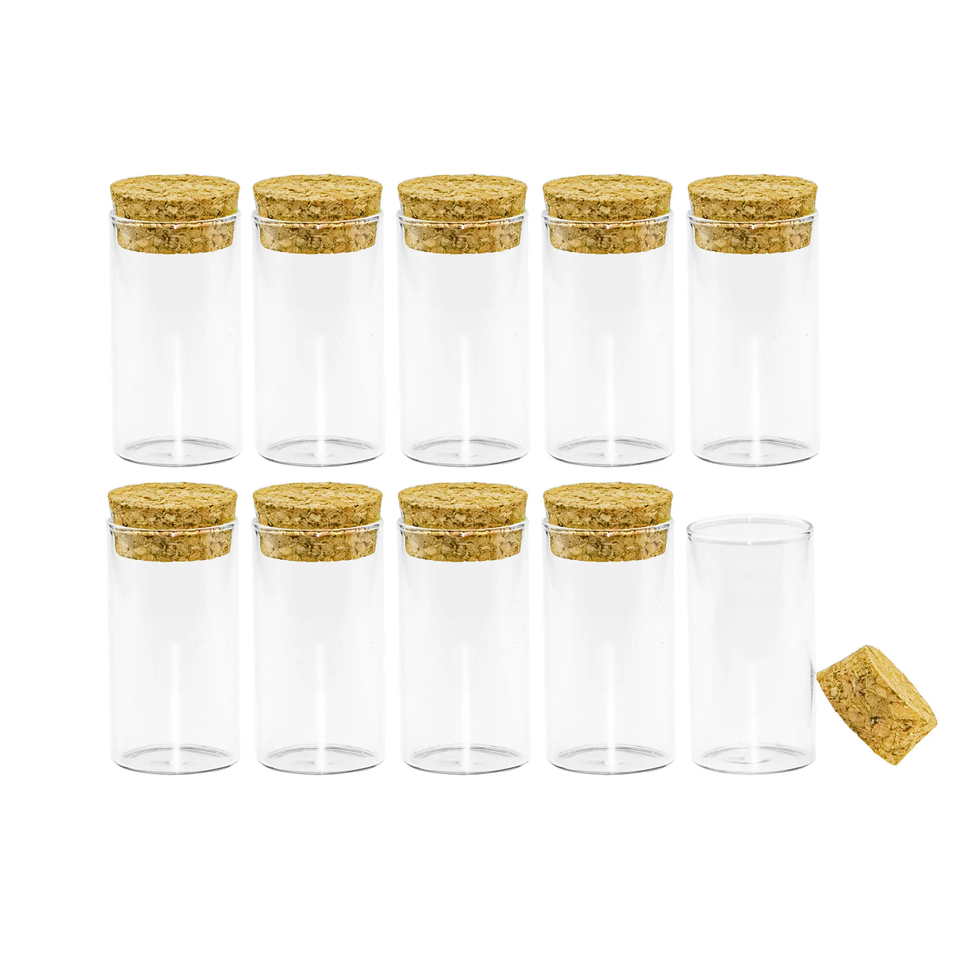 25 мл Маленькая прозрачная стеклянная пробирка с пробками, украшение изделий из рукоделия, подарки, флаконы для парфюмерии, закусочная банка, подливка 50 шт.