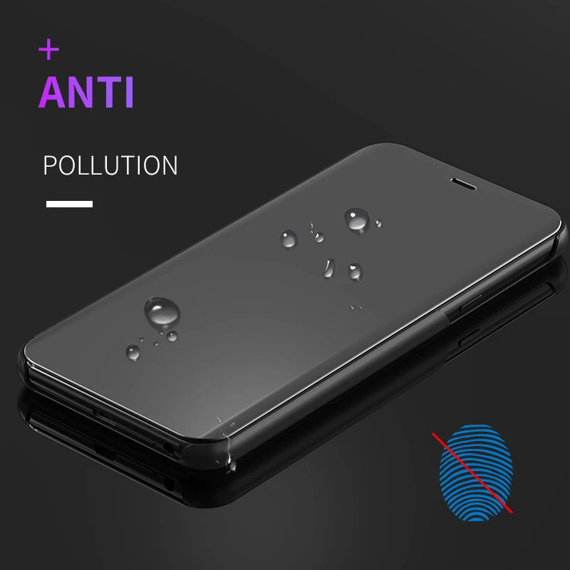 Умный прозрачный зеркальный чехол для Samsung Galaxy S10 S8 S9 Plus S10e a8 a7 a6 2018 Note 10 8 9 A10 A30 A40 A50