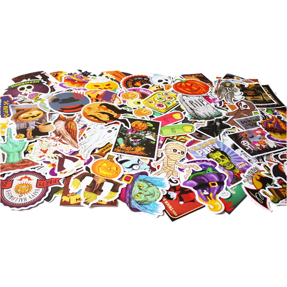 100 шт./компл. Хэллоуин мультфильм наклейка ноутбук багаж автомобиль холодильник