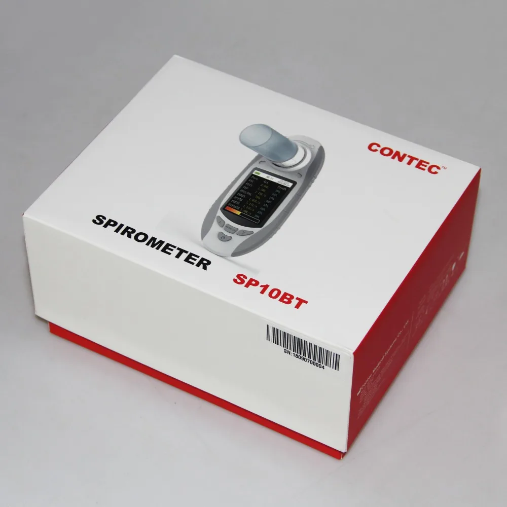 CONTEC SP10BT с 1 единицами мундштук цифровой прибор для измерения объема легких спирометр функции легочного аппарата