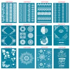 Самоклеящиеся трафареты для шелкографии Vine, сетчатые переводы для самостоятельной покраски, деревянных футболок, подушек, тканевых сумок