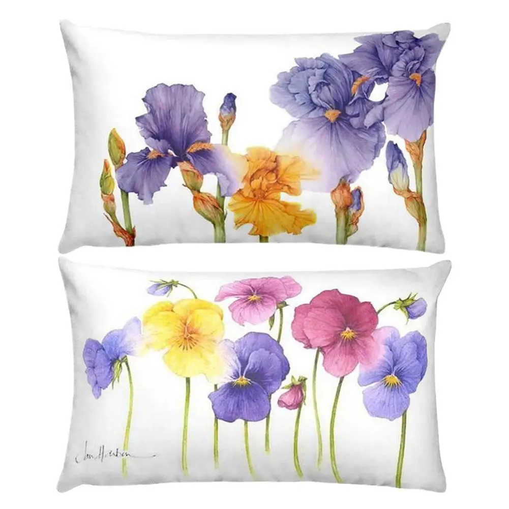 

Modern Art Floral Printed Pillowcase Watercolor Flower Home Pillow Decor Illustration Sofa Decorative Pillowcase Cushion O0Z0