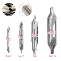 1pc 1mm 2mm 3mm 5mm drills bits 60 degree hss combined center countersink drill set for power tools