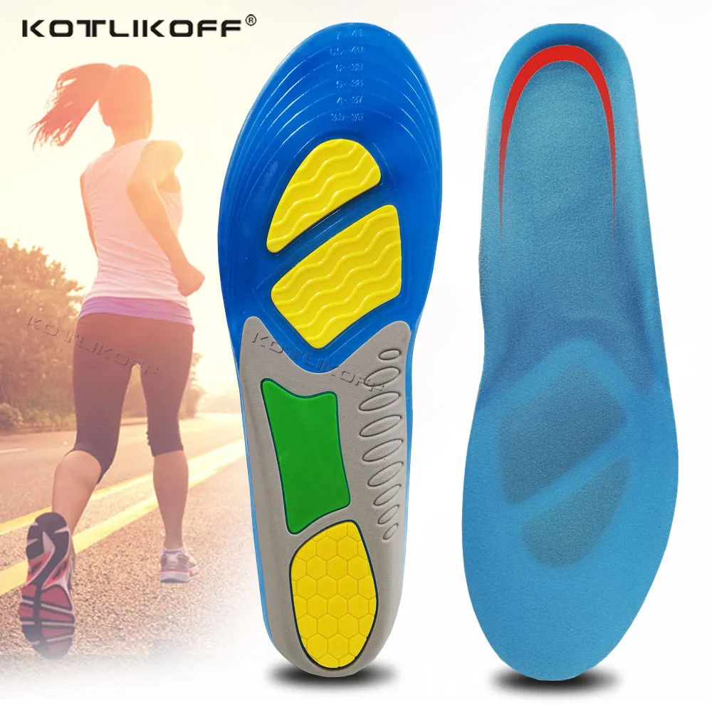 

KOTLIKOFF TPE Silicone Insoles Foot Care for Plantar Fasciitis orthopedic Massaging Shoe Insert Shock Absorption Shoe pad Unisex