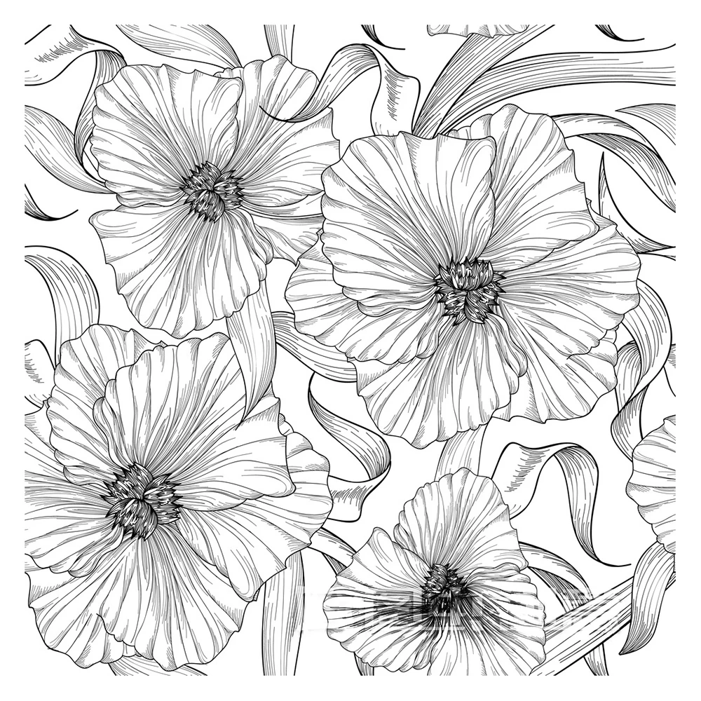 Натуральных листьев цветочным узором прозрачные наклейки Новые 2021 резиновое