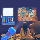 Детский многофункциональный портативный фонарик, проектор, сказки, набор рассказов, мини-кинотеатр, небо, лампа для сна, новинка, светящиеся Детские игрушки, подарок