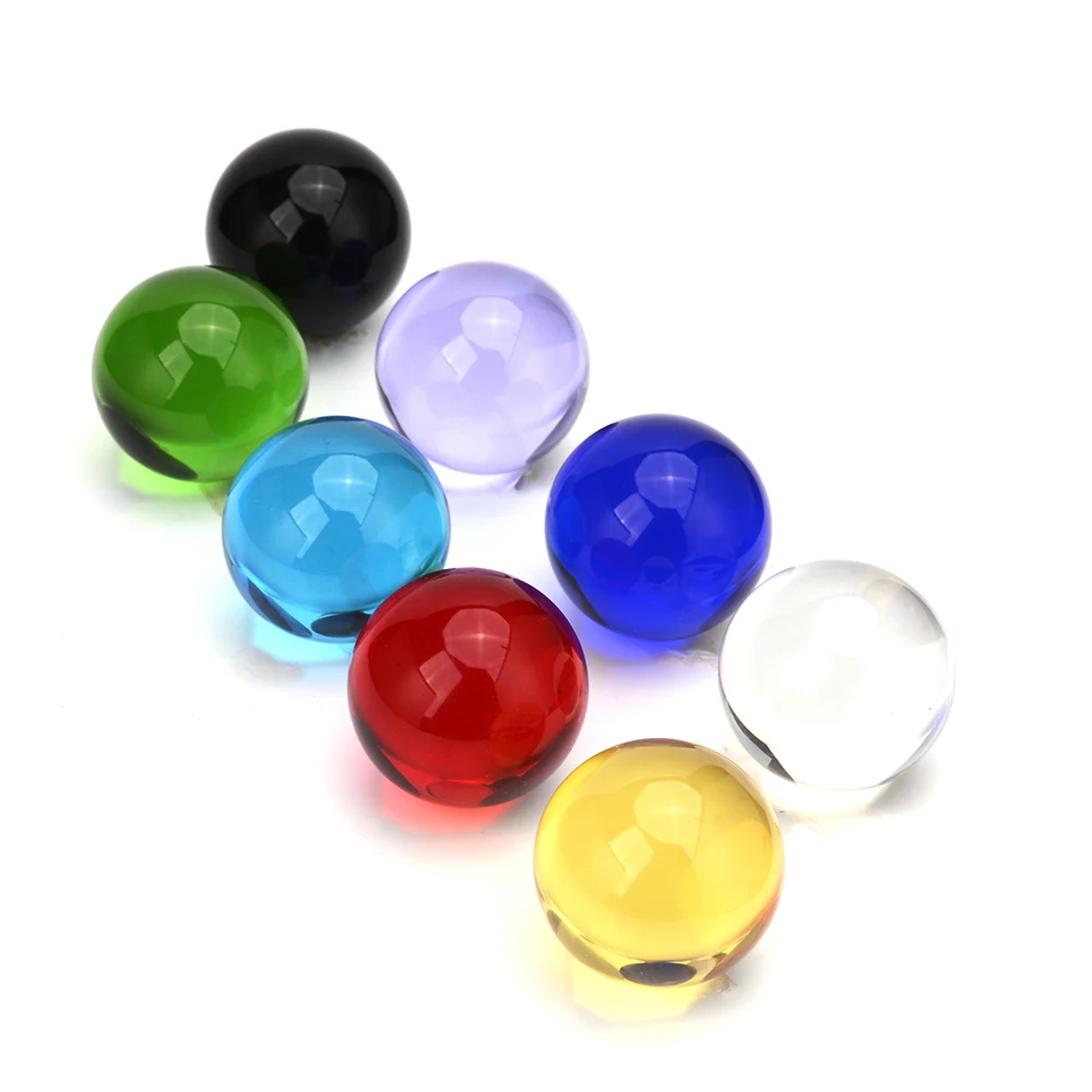 

Mixed Color 10pcs/Lot Glass Ball 50mm-100mm Crystal Spheres Photography Feng Shui Paperweight Decorative Ornaments