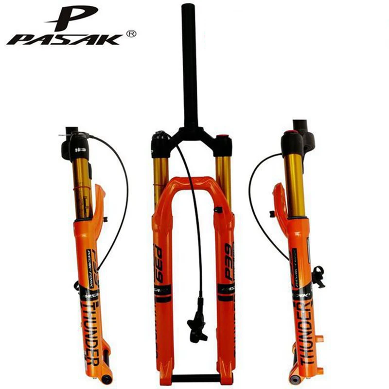 Вилка пневматическая подвеска Pasak для горного велосипеда универсальная 27 5 дюйма