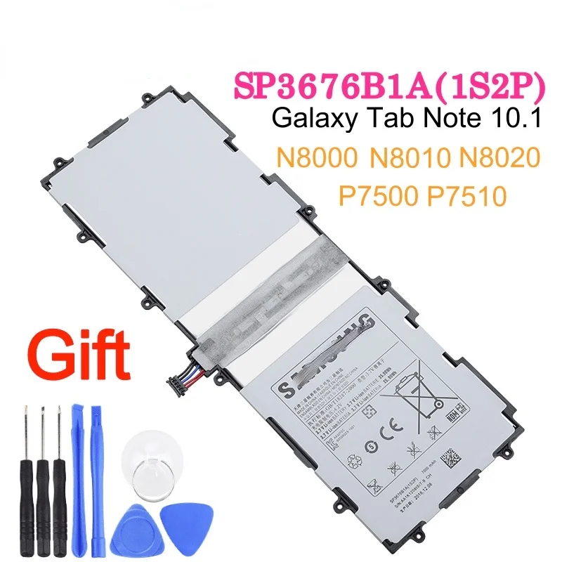 

Оригинальный аккумулятор для планшета SP3676B1A для Samsung Galaxy Note 10,1 GT-N8000 P7500 P7510 P5100 P5110 N8010 N8020 P5113