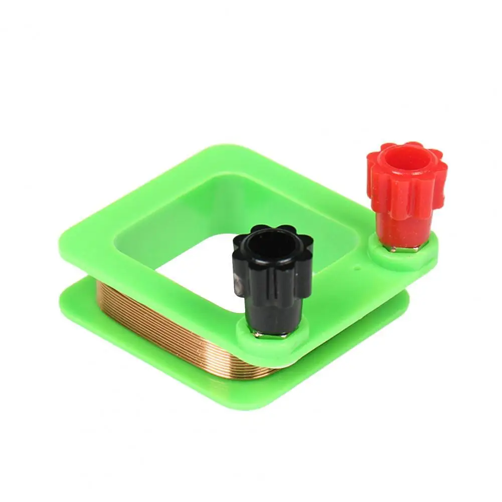 

Square Copper Coil Good Conductivity Magnetic Induction Accessories ABS Physics Equipment for Junior High School Physics