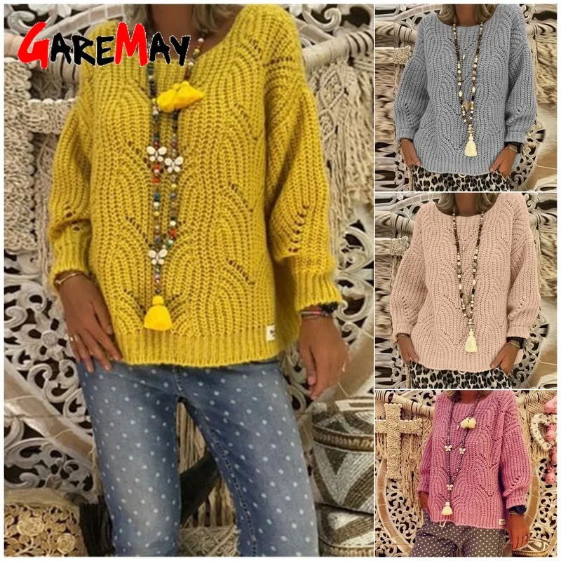 Однотонный женский джемпер пуловеры Осень-зима 2020 плотный теплый с длинным