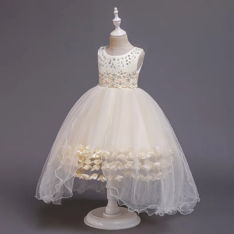 Kids Dresses for Girls Girls Gown Tutu Dress Flower Girl Wedding Party Princess Dress Kids T-stage Show Baptism Girls Dress