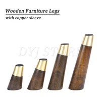 24pack solid wood furniture legs oblique wooden sofa legs with metal footings for cabinet coffee table beds tv stands dressers