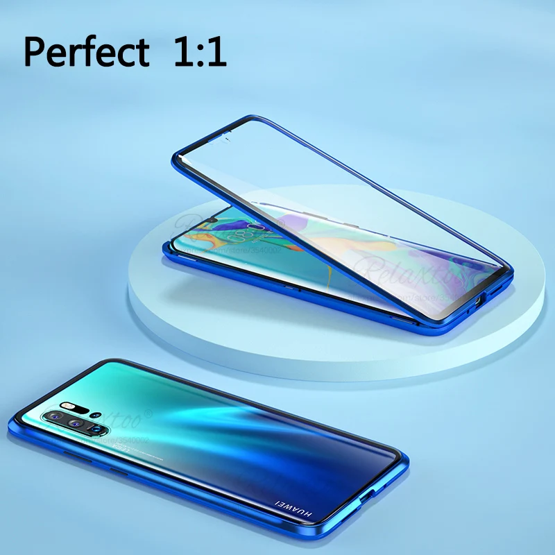Роскошный защитный Магнитный чехол на весь корпус для huawei honor 10 lite 20 Pro 360, двойная задняя крышка из закаленного стекла для honor 10 lite, чехол