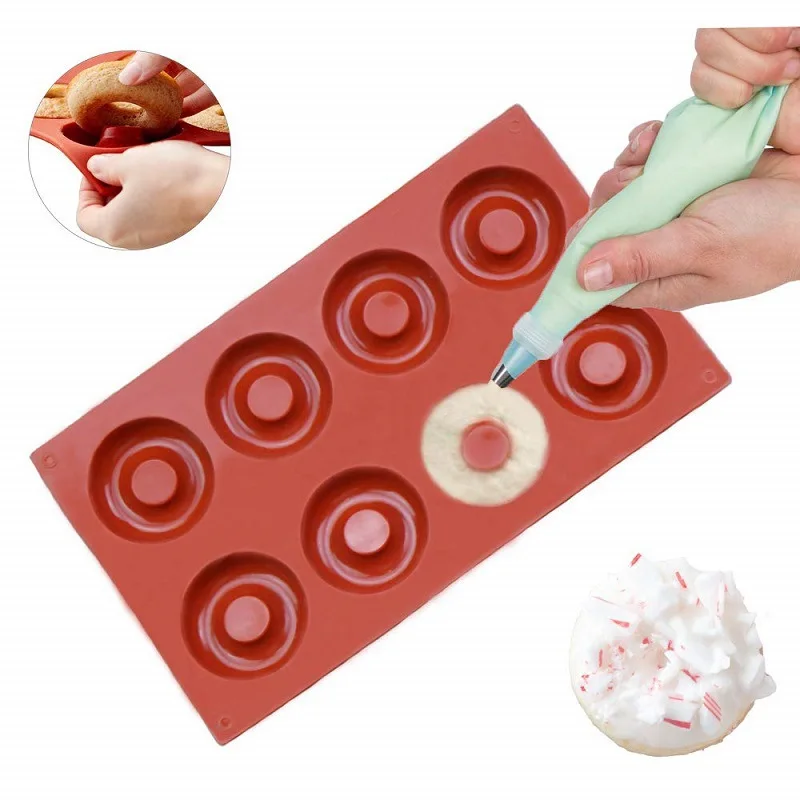 Круглый выпечки diy пончик серии силиконовые формы для торта Многофункциональный