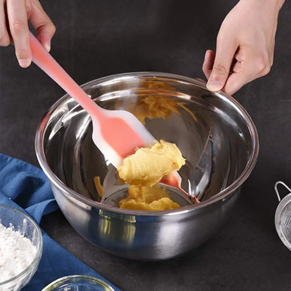 Салатница с крышкой из нержавеющей стали толстая силиконовая Нескользящая миска