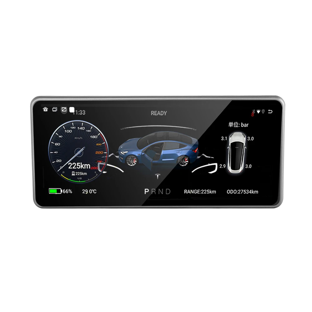 Car Dashboard Digital Instrument Panel For Tesla Model 3 Y Bluetooth WiFi Gauge Cluster RAM 2GB ROM 32GB Multimedia Player