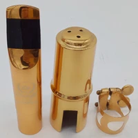 music fancier club professional tenor soprano alto saxophone metal mouthpiece gold plated sax mouth pieces accessories d5 d6 d7