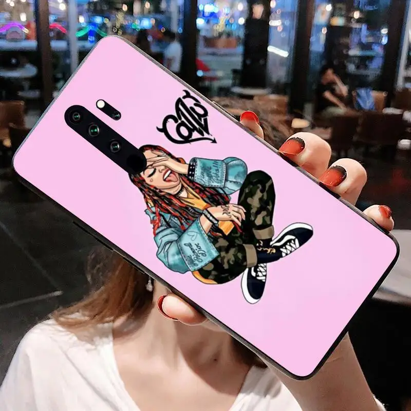

NBDRUICAI Singer Cazzu Girl Luxury Unique Phone Cover for Redmi Note 9 8 8T 8A 7 6 6A Go Pro Max Redmi 9 K20 K30