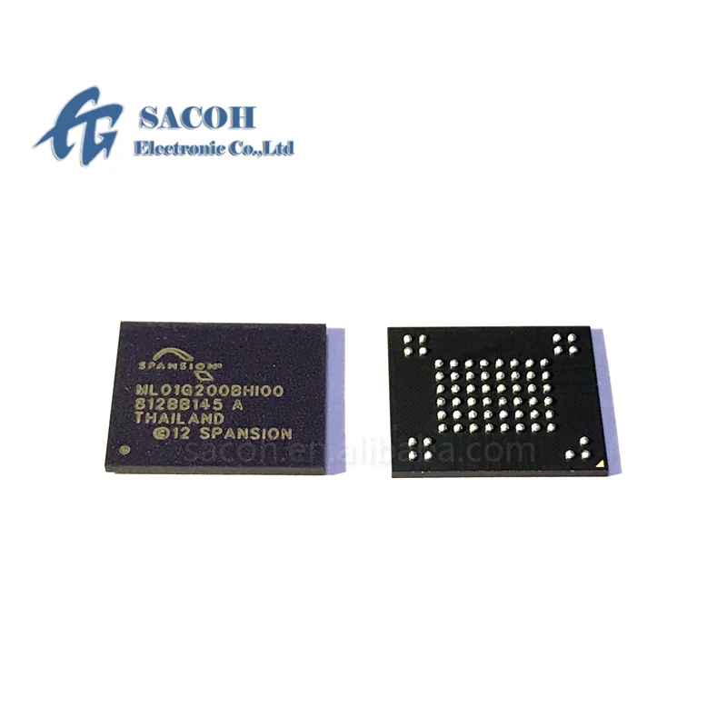 5PCS/lot New S34ML01G200BHI00 ML01G200BHI00 S34ML01G200BHI000 or S34ML01G200BHI500 S34ML01G200BHV000 BGA63 SLC NAND Flash Memory