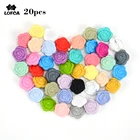 Силиконовые бусины LOFCA, Детские бусины для прорезывания зубов, оптовая продажа, 20 шт.лот, цветок, пищевой, детский прорезыватель, не содержит бисфенола А, игрушки для прорезывания зубов