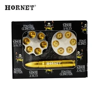 hornet bullet shaped metal tobacco smoking pipe with revolver shaped metal herb grinder 42mm tobacco crusher smoke accessories